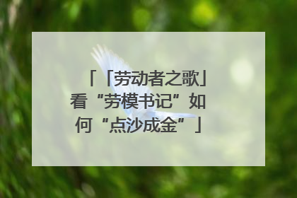 「劳动者之歌」看“劳模书记”如何“点沙成金”