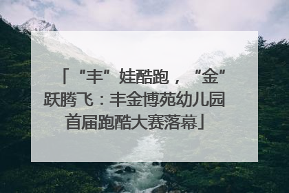“丰”娃酷跑，“金”跃腾飞：丰金博苑幼儿园首届跑酷大赛落幕