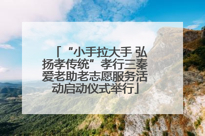 “小手拉大手 弘扬孝传统”孝行三秦爱老助老志愿服务活动启动仪式举行