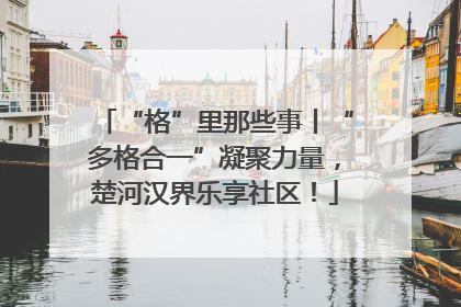 “格”里那些事丨“多格合一”凝聚力量，楚河汉界乐享社区！