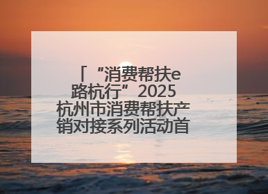 “消费帮扶e 路杭行”2025杭州市消费帮扶产销对接系列活动首场活动圆满收官