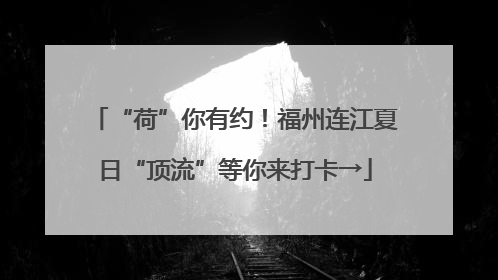 “荷”你有约！福州连江夏日“顶流”等你来打卡→