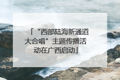 “西部陆海新通道大合唱”主题传播活动在广西启动
