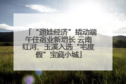 “遛娃经济”撬动端午住宿业新增长 云南红河、玉溪入选“宅度假”宝藏小城