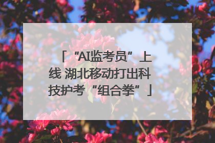 “AI监考员”上线 湖北移动打出科技护考“组合拳”