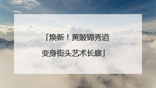 焕新！黄陂锦秀道变身街头艺术长廊