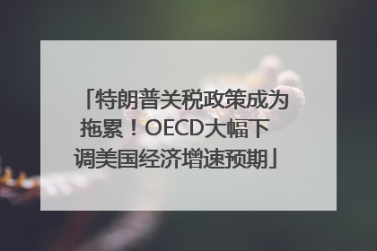 特朗普关税政策成为拖累！OECD大幅下调美国经济增速预期