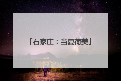 石家庄：当夏荷美