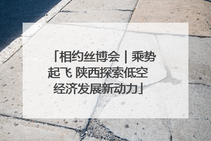 相约丝博会｜乘势起飞 陕西探索低空经济发展新动力
