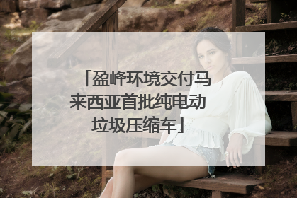 盈峰环境交付马来西亚首批纯电动垃圾压缩车