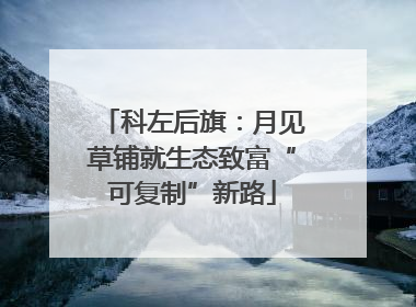 科左后旗：月见草铺就生态致富“可复制”新路