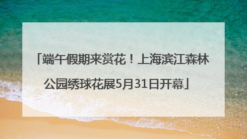 端午假期来赏花！上海滨江森林公园绣球花展5月31日开幕