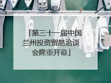 第三十一届中国兰州投资贸易洽谈会隆重开幕