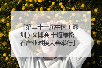 第二十一届中国（深圳）文博会·十堰绿松石产业对接大会举行