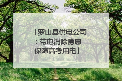 罗山县供电公司：带电消除隐患 保障高考用电