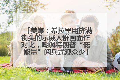 美媒：希拉里用挤满街头的示威人群画面作对比，嘲讽特朗普“低能量”阅兵式观众少