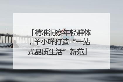 精准洞察年轻群体，羊小咩打造“一站式品质生活”新范