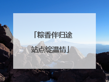 粽香伴归途 站点绽温情