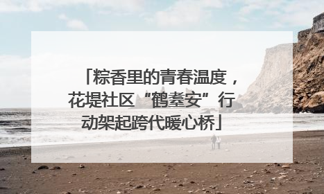 粽香里的青春温度，花堤社区“鹤耋安”行动架起跨代暖心桥