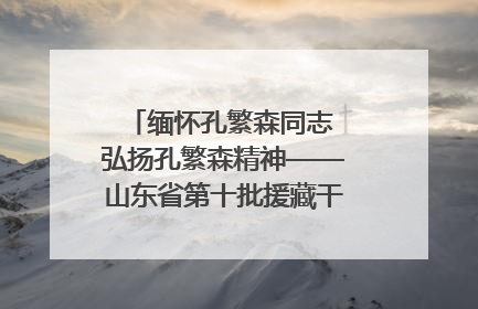 缅怀孔繁森同志 弘扬孔繁森精神——山东省第十批援藏干部人才清明节前到岗巴县开展党性教育