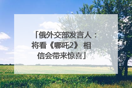 俄外交部发言人：将看《哪吒2》 相信会带来惊喜