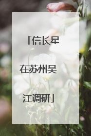 信长星在苏州吴江调研