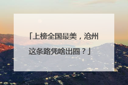 上榜全国最美，沧州这条路凭啥出圈？