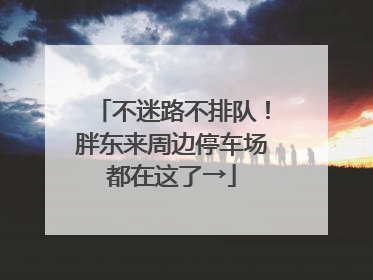 不迷路不排队！胖东来周边停车场都在这了→