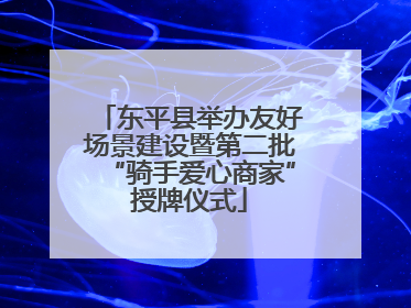 东平县举办友好场景建设暨第二批“骑手爱心商家”授牌仪式