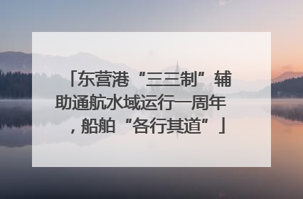 东营港“三三制”辅助通航水域运行一周年，船舶“各行其道”