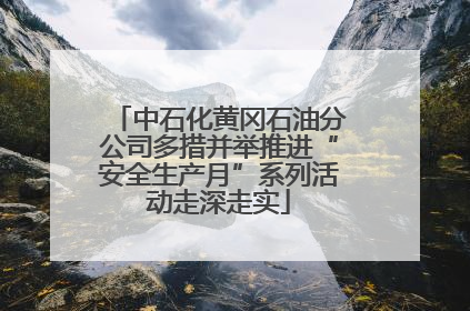 中石化黄冈石油分公司多措并举推进“安全生产月”系列活动走深走实