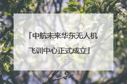 中航未来华东无人机飞训中心正式成立