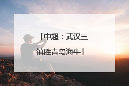 中超：武汉三镇胜青岛海牛