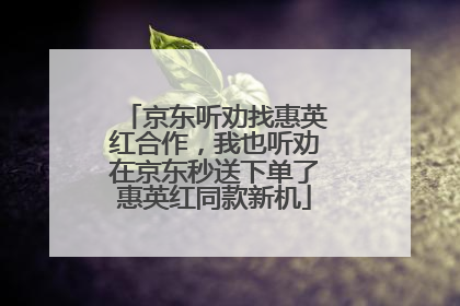 京东听劝找惠英红合作，我也听劝在京东秒送下单了惠英红同款新机
