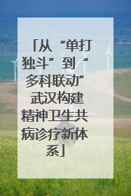 从“单打独斗”到“多科联动” 武汉构建精神卫生共病诊疗新体系
