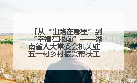 从“出路在哪里”到“幸福在眼前”——湖南省人大常委会机关驻五一村乡村振兴帮扶工作队书写振兴答卷