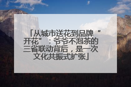 从城市送花到品牌“开花”：爷爷不泡茶的三省联动背后，是一次文化共振式扩张