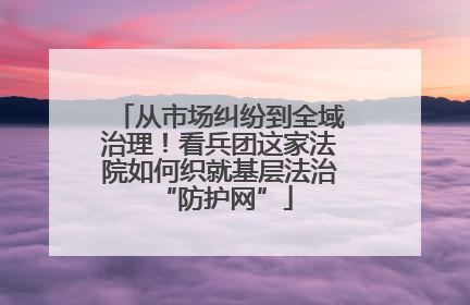 从市场纠纷到全域治理！看兵团这家法院如何织就基层法治 “防护网”