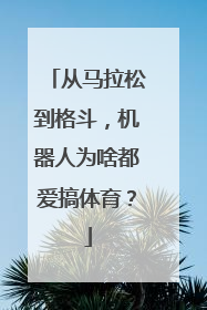 从马拉松到格斗，机器人为啥都爱搞体育？