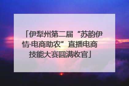 伊犁州第二届“苏韵伊情·电商助农”直播电商技能大赛圆满收官
