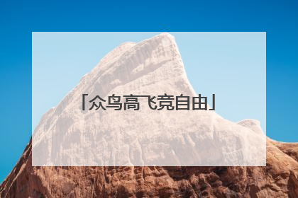 众鸟高飞竞自由