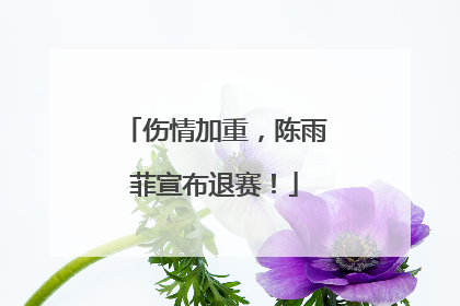 伤情加重，陈雨菲宣布退赛！