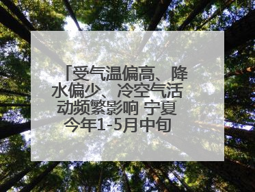 受气温偏高、降水偏少、冷空气活动频繁影响 宁夏今年1-5月中旬现10次定级沙尘天气过程