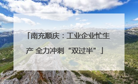 南充顺庆：工业企业忙生产 全力冲刺“双过半”