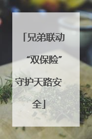 兄弟联动“双保险”守护天路安全