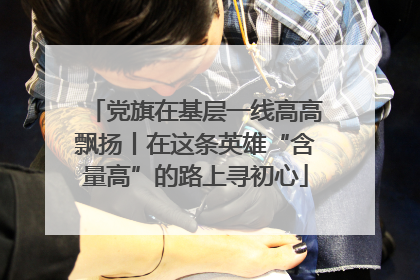 党旗在基层一线高高飘扬丨在这条英雄“含量高”的路上寻初心