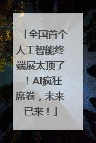 全国首个人工智能终端展太顶了！AI疯狂席卷，未来已来！