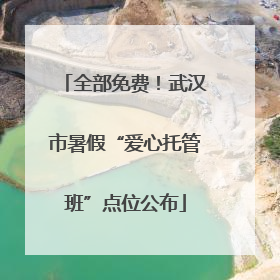 全部免费！武汉市暑假“爱心托管班”点位公布