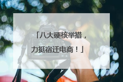 八大硬核举措，力挺宿迁电商！