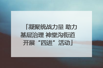 凝聚统战力量 助力基层治理 神堂沟街道开展“四进”活动